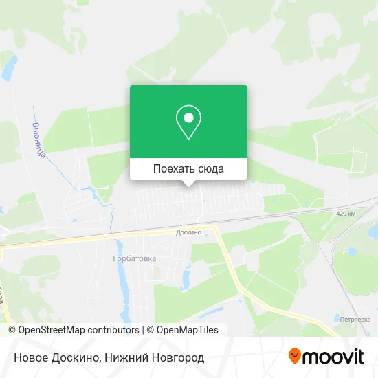 Карта Новое Доскино