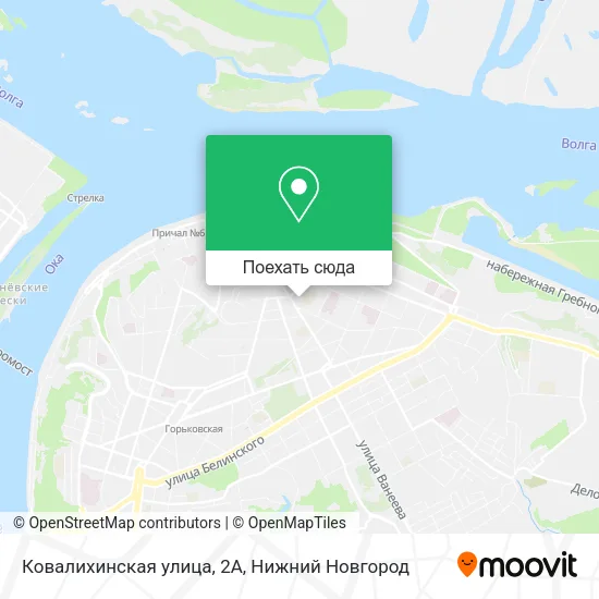 Карта Ковалихинская улица, 2А