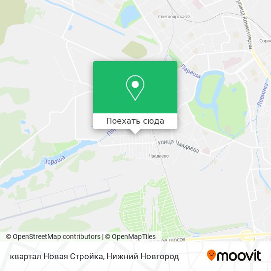 Карта квартал Новая Стройка