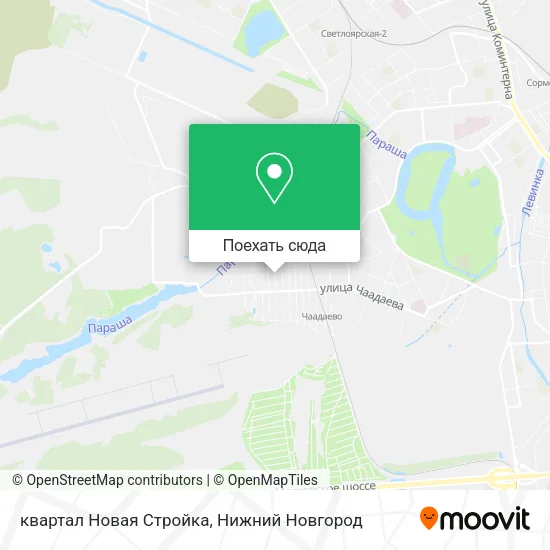 Карта квартал Новая Стройка