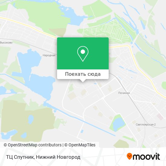 Карта ТЦ Спутник