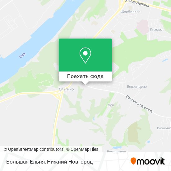 Карта Большая Ельня