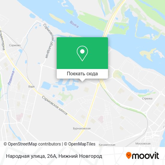 Карта Народная улица, 26А