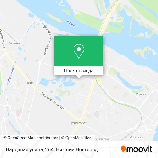 Карта Народная улица, 26А
