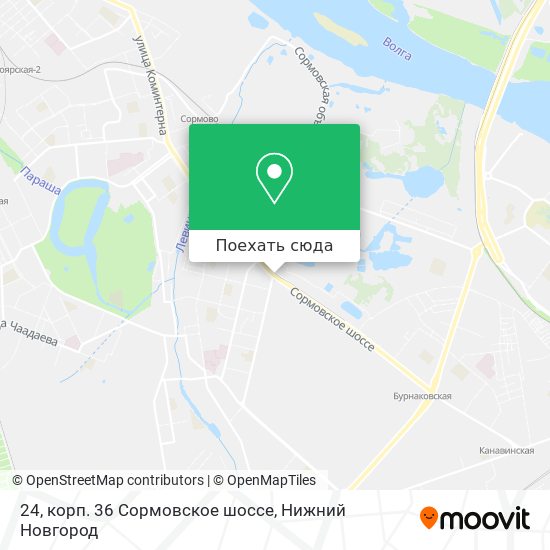 Карта 24, корп. 36 Сормовское шоссе