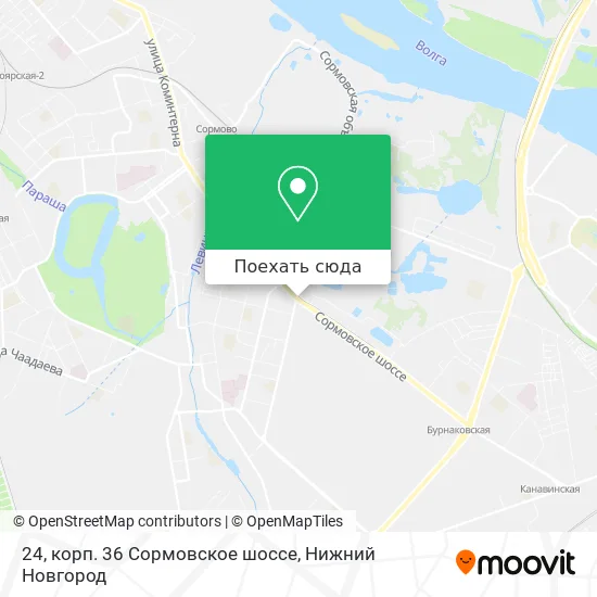 Карта 24, корп. 36 Сормовское шоссе