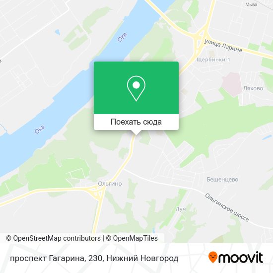 Карта проспект Гагарина, 230