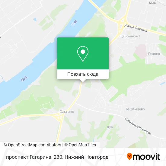Карта проспект Гагарина, 230