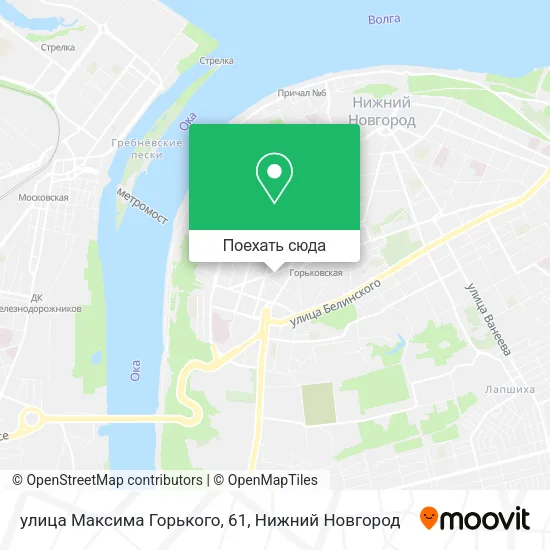 Карта улица Максима Горького, 61