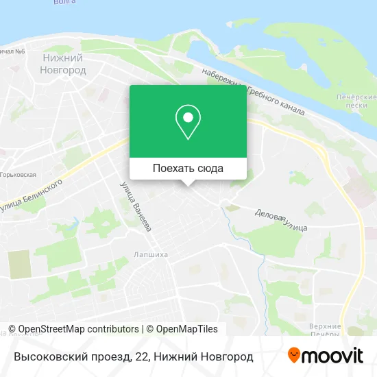 Карта Высоковский проезд, 22