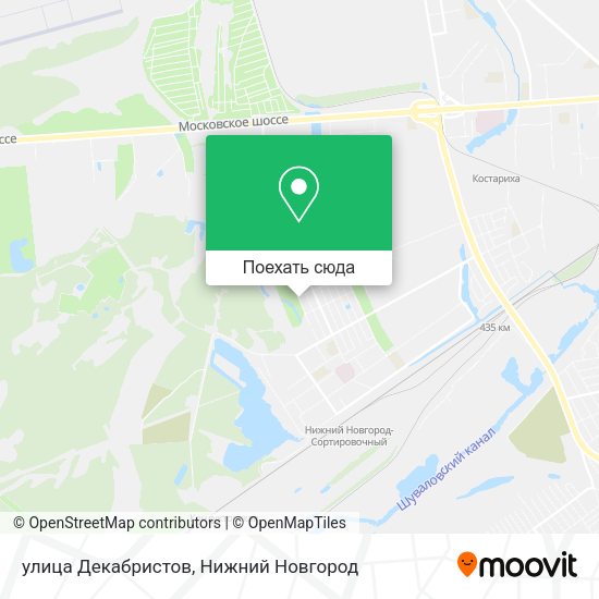 Карта улица Декабристов