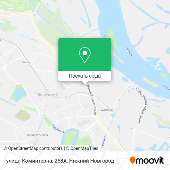 Карта улица Коминтерна, 258А