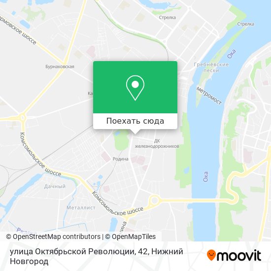 Карта улица Октябрьской Революции, 42