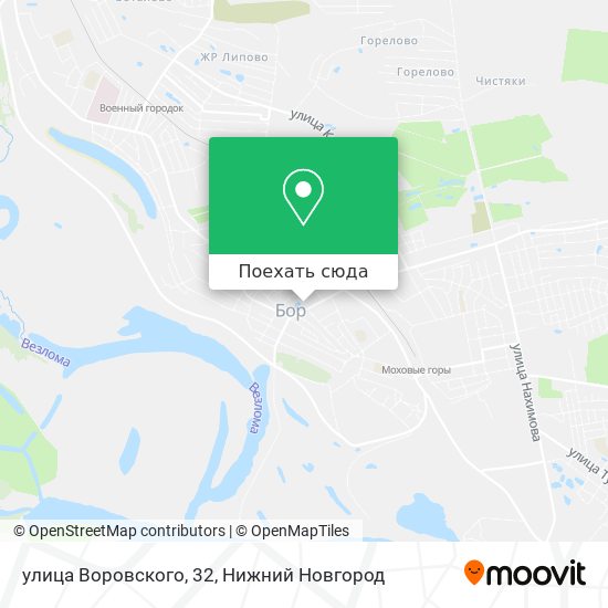 Карта улица Воровского, 32