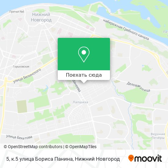 Карта 5, к.5 улица Бориса Панина