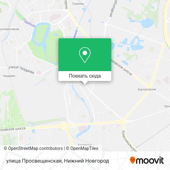 Карта улица Просвещенская