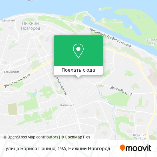 Карта улица Бориса Панина, 19А