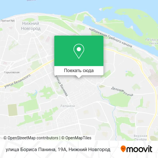 Карта улица Бориса Панина, 19А