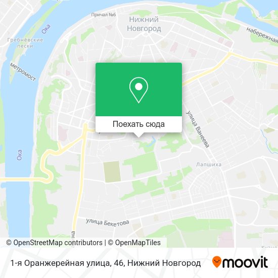 Карта 1-я Оранжерейная улица, 46