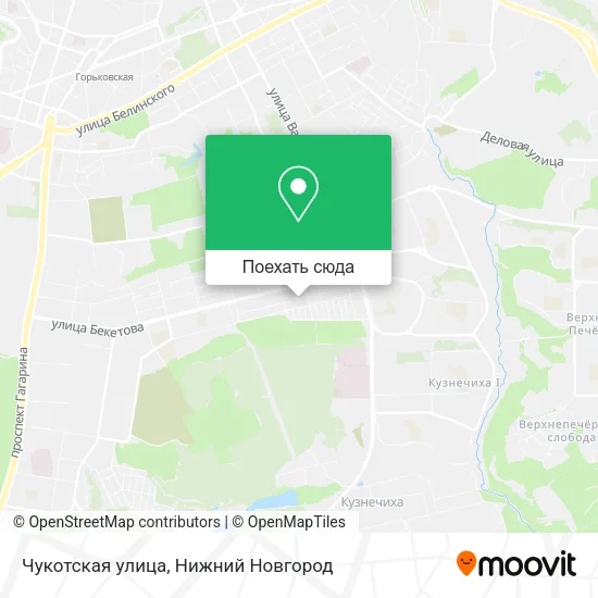 Карта Чукотская улица