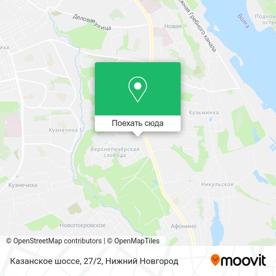Карта Казанское шоссе, 27/2