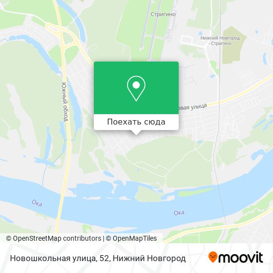 Карта Новошкольная улица, 52