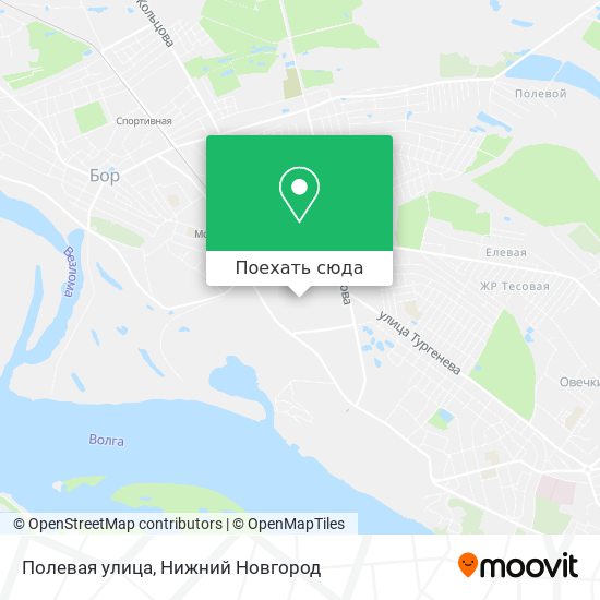 Карта Полевая улица