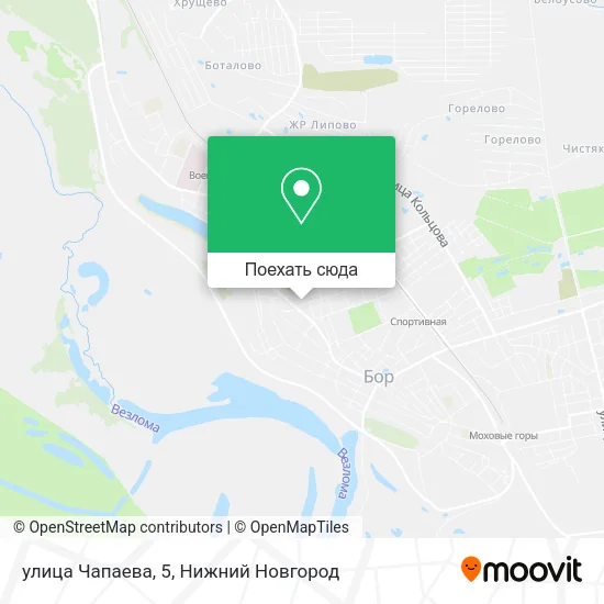 Карта улица Чапаева, 5