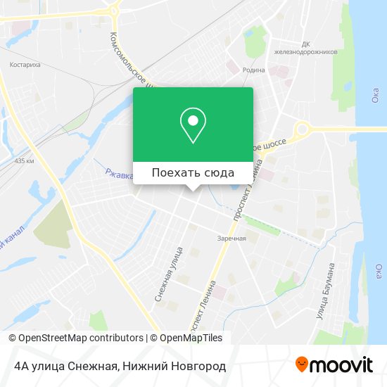 Карта 4А улица Снежная