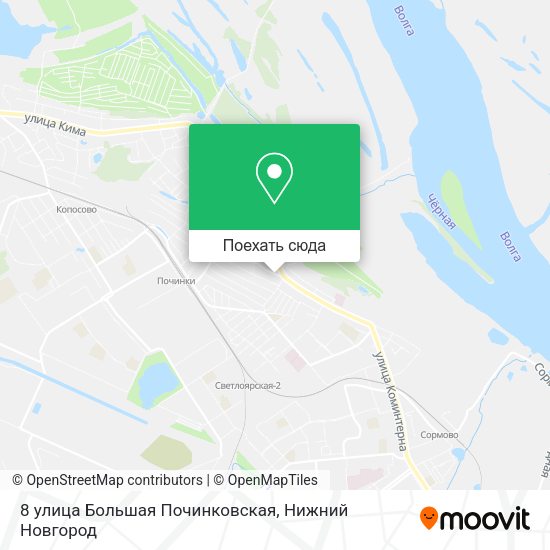 Карта 8 улица Большая Починковская