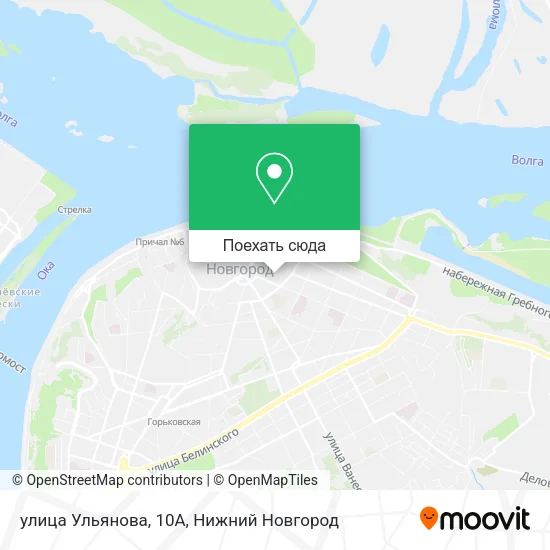 Карта улица Ульянова, 10А