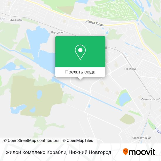 Карта жилой комплекс Корабли