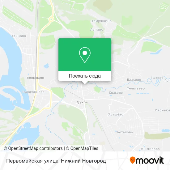 Карта Первомайская улица