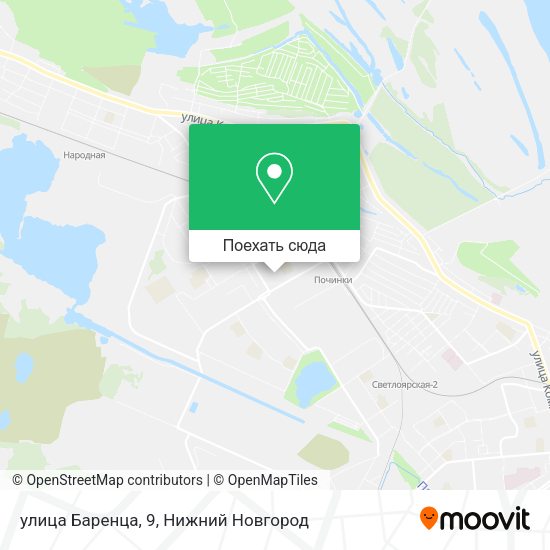 Карта улица Баренца, 9