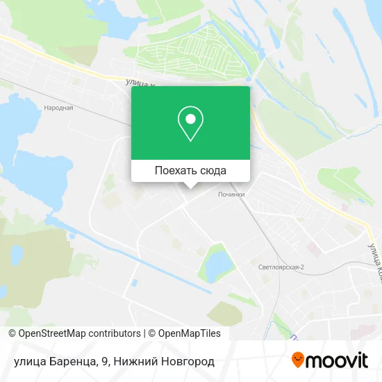 Карта улица Баренца, 9