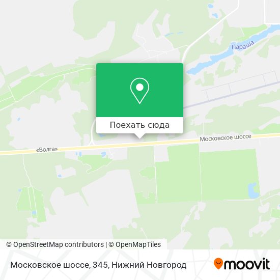 Карта Московское шоссе, 345