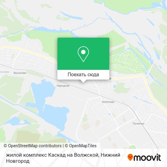 Карта жилой комплекс Каскад на Волжской