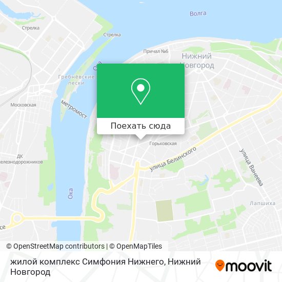Карта жилой комплекс Симфония Нижнего