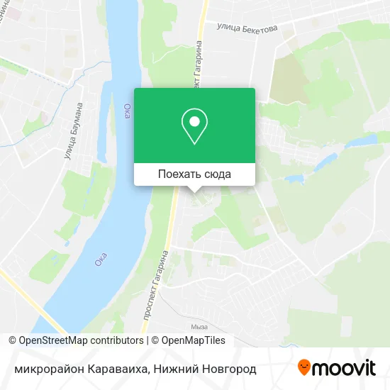 Карта микрорайон Караваиха
