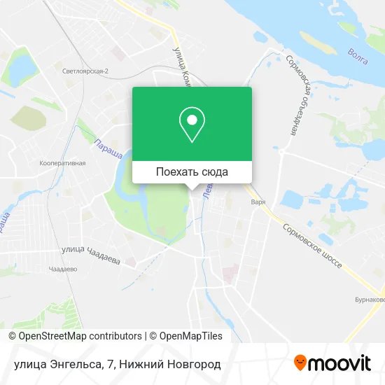 Карта улица Энгельса, 7