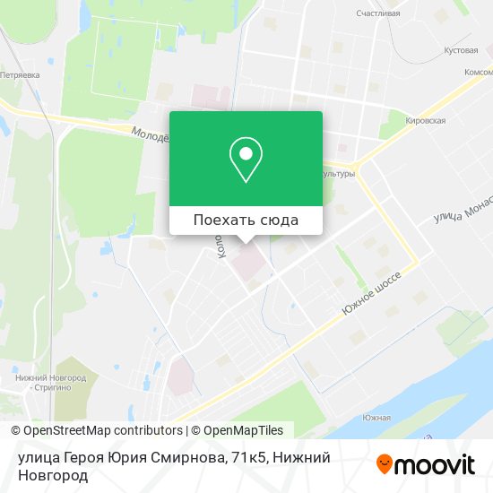 Карта улица Героя Юрия Смирнова, 71к5