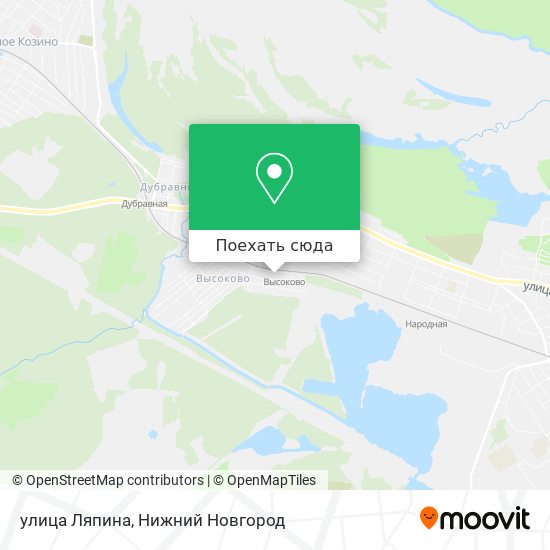 Карта улица Ляпина