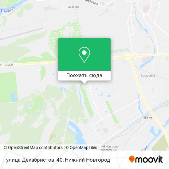 Карта улица Декабристов, 40