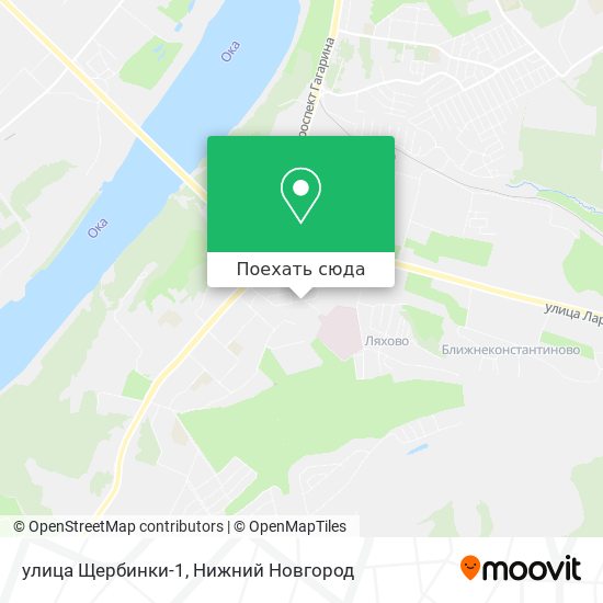 Карта улица Щербинки-1