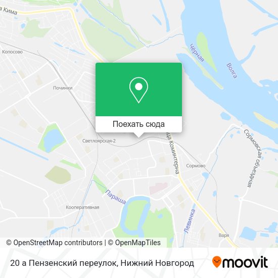Карта 20 а Пензенский переулок