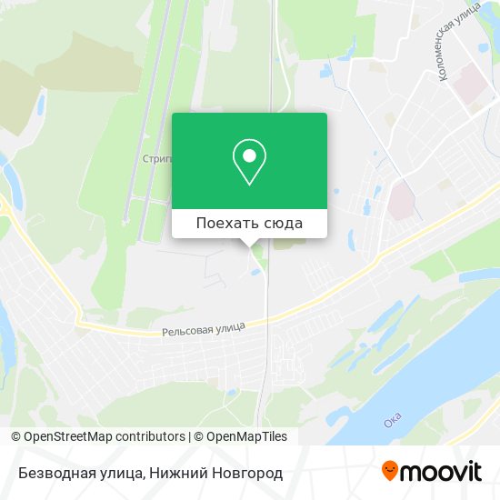 Карта Безводная улица