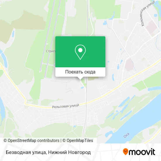 Карта Безводная улица