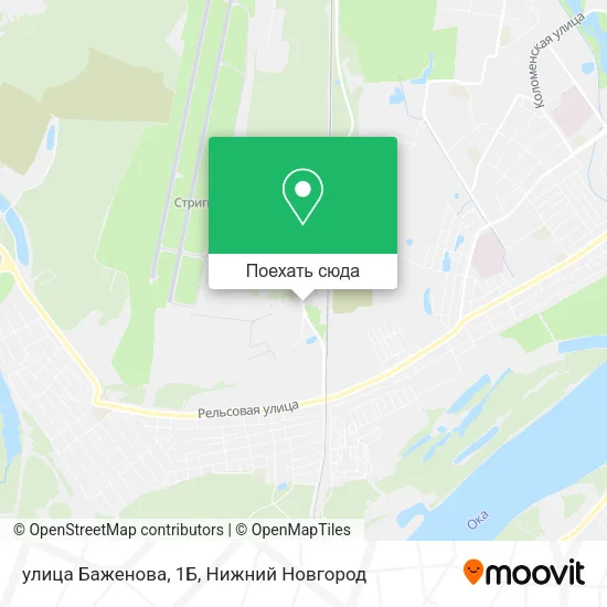 Карта улица Баженова, 1Б
