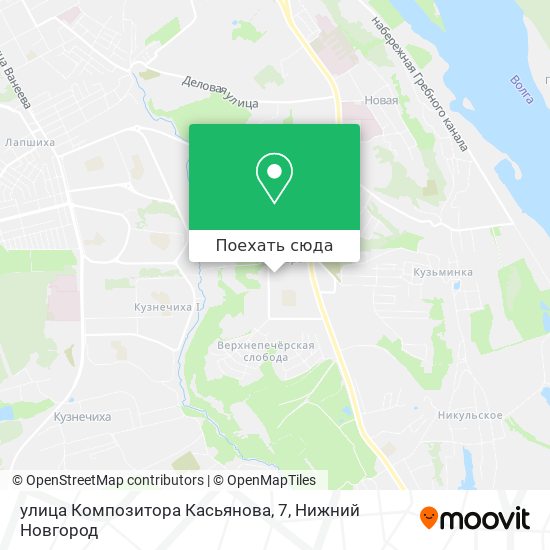 Карта улица Композитора Касьянова, 7