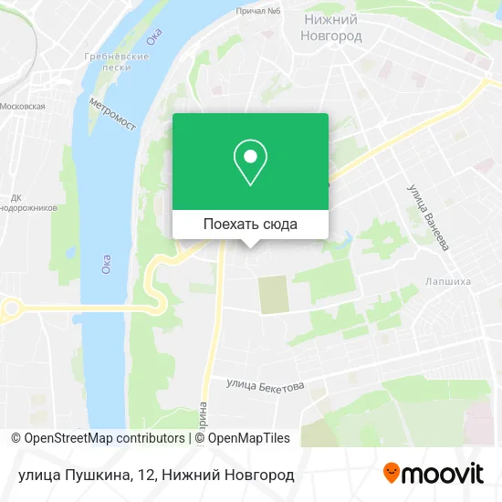 Карта улица Пушкина, 12